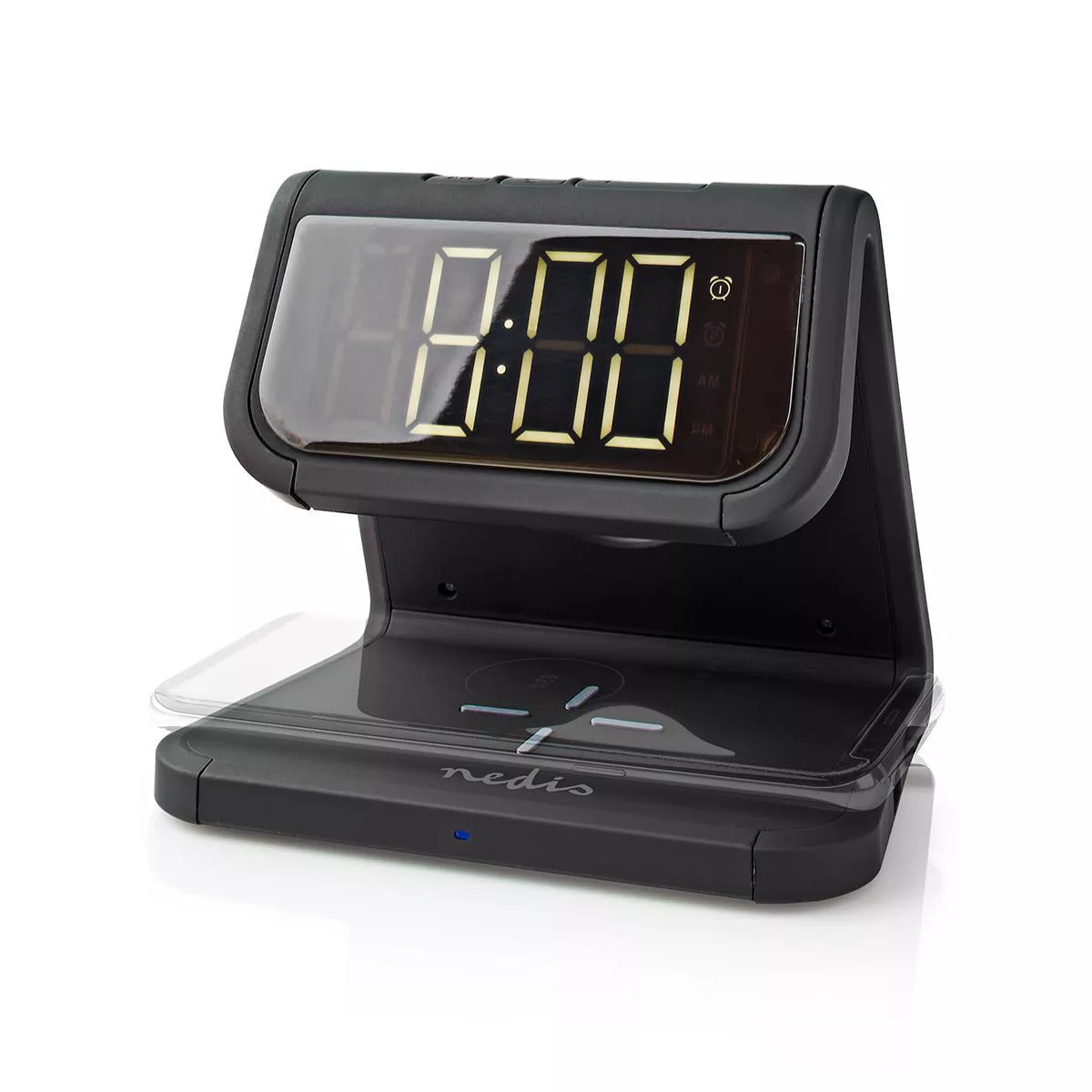 Ceas cu alarmă Nedis încărcător wireless Qi lumină multicoloră negru – IoElectronice.ro [9]