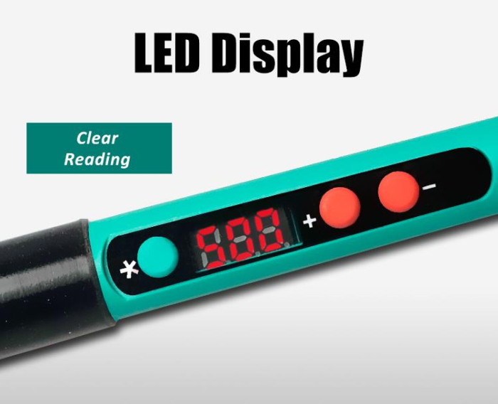 Ciocan de lipit 60W Pro'sKit SI-186F cu control temperatură, ideal pentru electronică și reparații. [8]