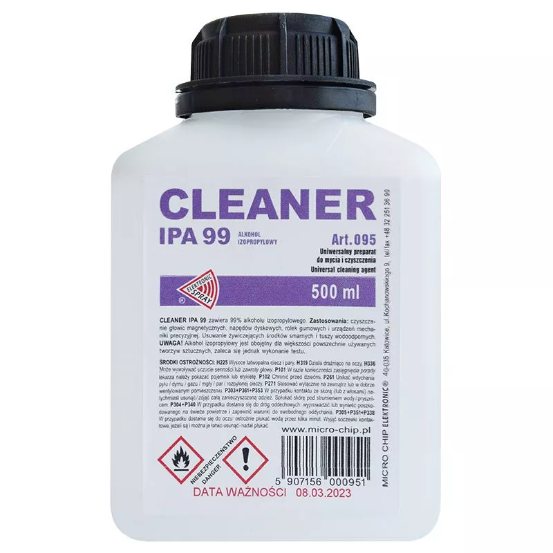 Cleanser IPA 99 500ml MICROCHIP alcool izopropilic Art.095 – IoElectronice.ro [1]