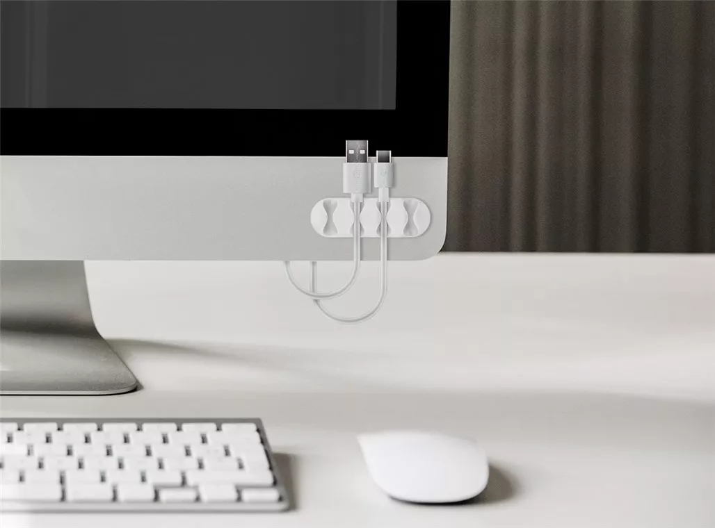 Cleme pentru gestionarea cablurilor cu 4 sloturi Goobay set 2buc alb – IoElectronice.ro [5]