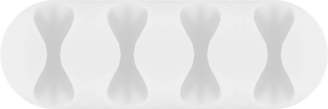 Cleme pentru gestionarea cablurilor cu 4 sloturi Goobay set 2buc alb – IoElectronice.ro [10]