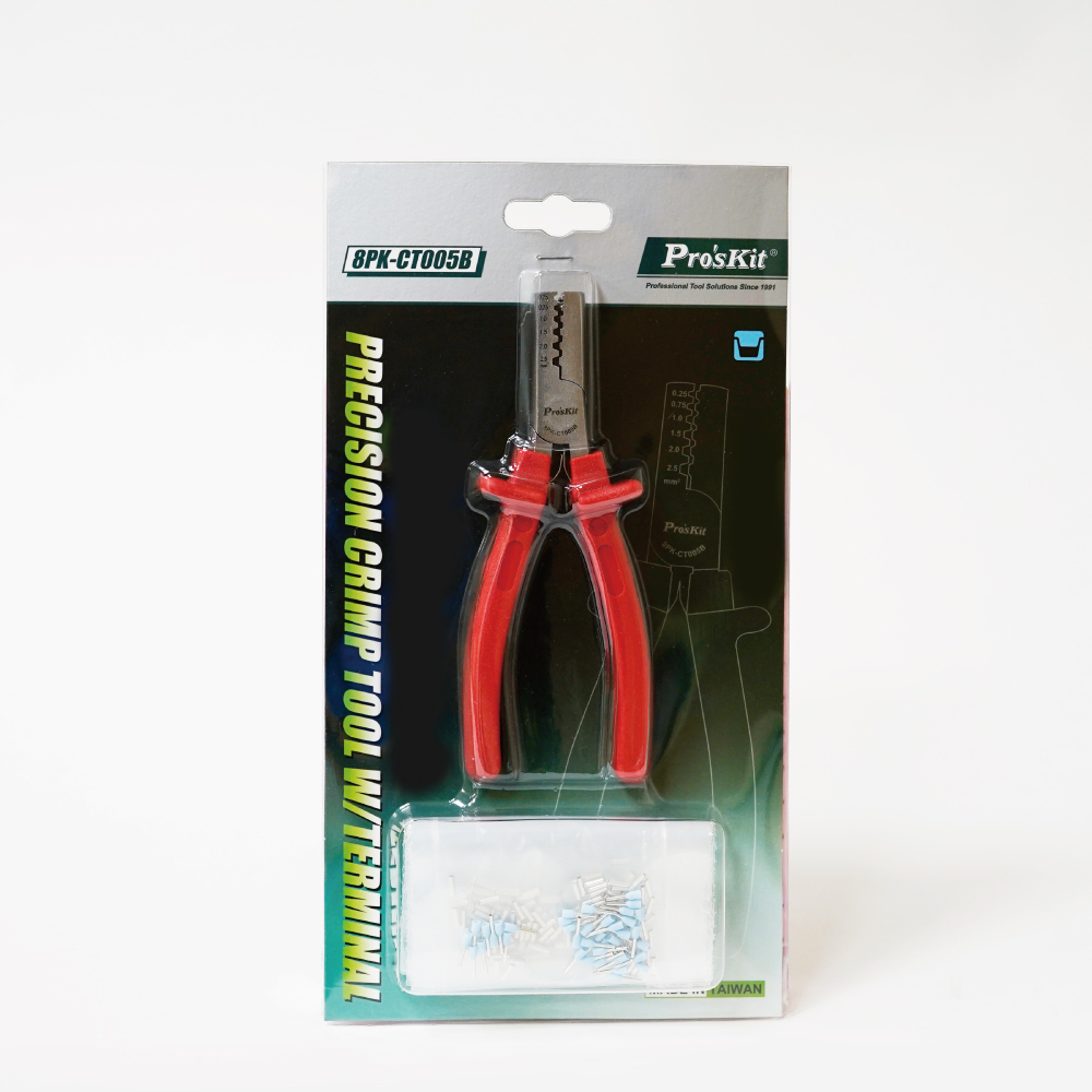 Cleste crimpare Pro'sKit pentru 0.25 0.75 1.0 1.5 2.0 2.5 mm² + 200 buc manson – IoElectronice.ro [3]