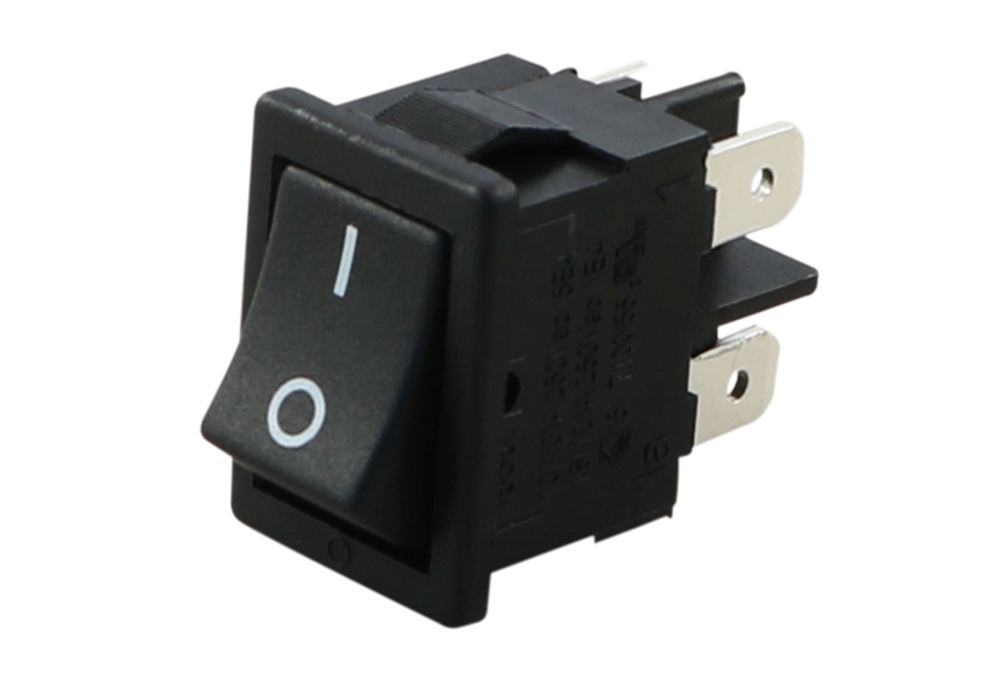 Comutator 6A-250V ON-OFF cu reținere 19.2x13 mm negru GBC 24.2335.04 – IoElectronice.ro [3]