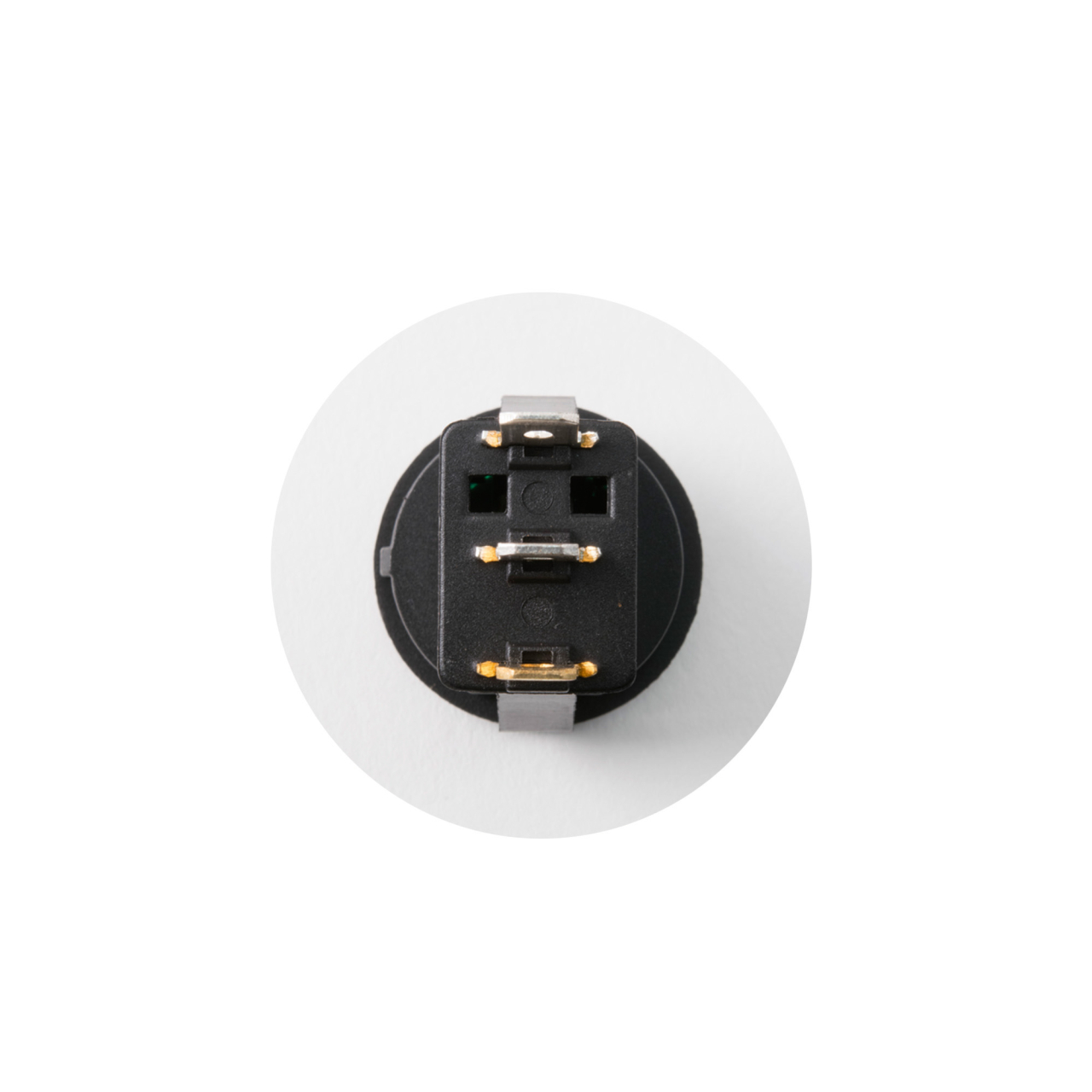 Comutator basculant cu retinere 1 contact 12V 16A cu bec verde 23x20x22.8 mm – IoElectronice.ro [2]