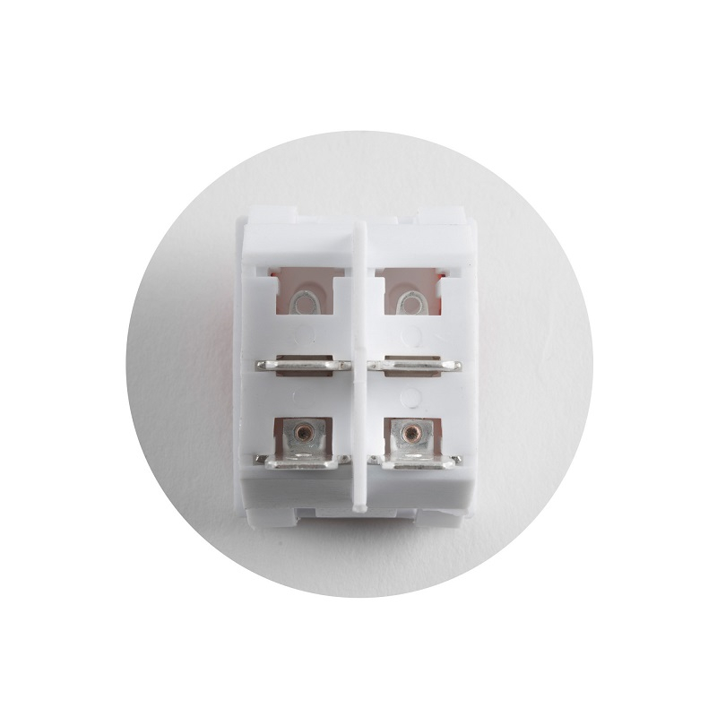 Comutator basculant cu reținere bec roșu 2 circuite 2 poziții 250V 10A Somogyi Elektronic – IoElectronice.ro [2]