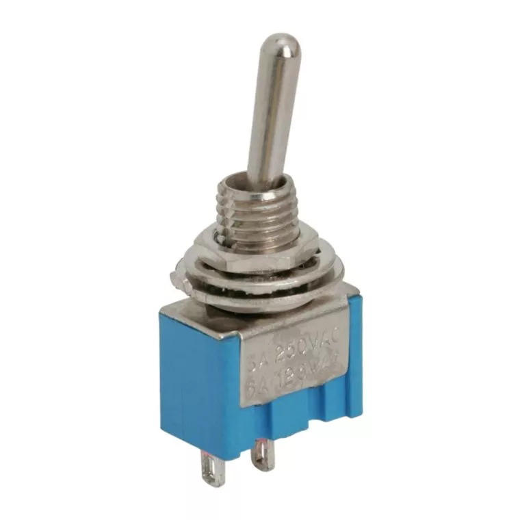 Comutator cu braț 1 circuit OFF-ON 3A/250V, fiabil și ușor de utilizat, pentru aplicații electrice sigure [1]