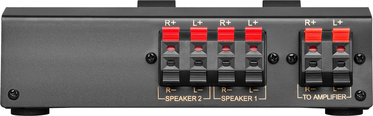 Comutator difuzor pentru conectare 2x boxe max 200W la amplificator și 100W x2 difuzor sau 50W x4 difuzor Goobay [2]