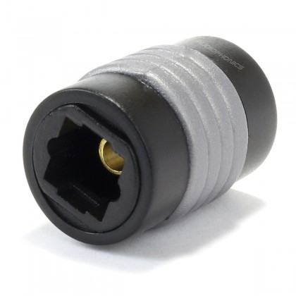 Conector audio fibra optică Toslink prelungire mama-mama LOGILINK CA1018, negru, pentru cabluri optice, calitate superioară [1]