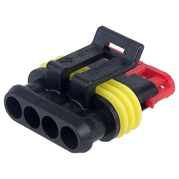 Conector cablu Superseal 1.5 mama mufa 4 pini IP67 TE Connectivity 282088-1 [2]