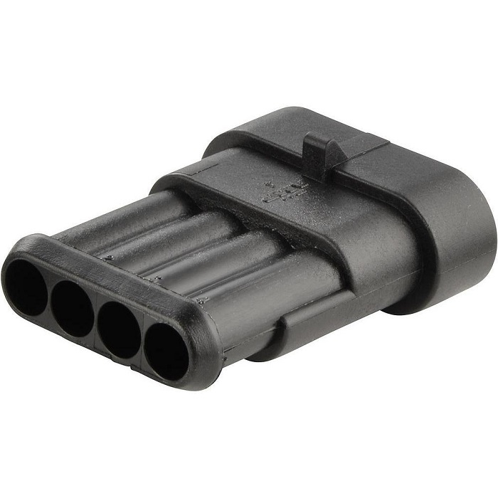 Conector cablu Superseal 1.5 tata mufa 4 pini IP67 TE Connectivity 282106-1 [2]