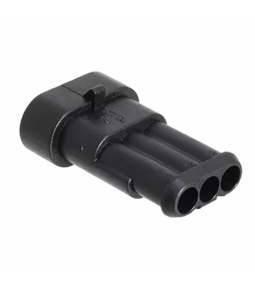 Conector cablu Superseal 1.5 tata, 3 pini, IP67, TE Connectivity, cod 282105-1, rezistent la temperaturi extreme [2]