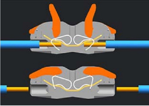 Conector doza 1X4mm² / 1X4mm² PCT-221P HFP421 – Conectare rapidă, compactă și sigură pentru fire electrice [2]