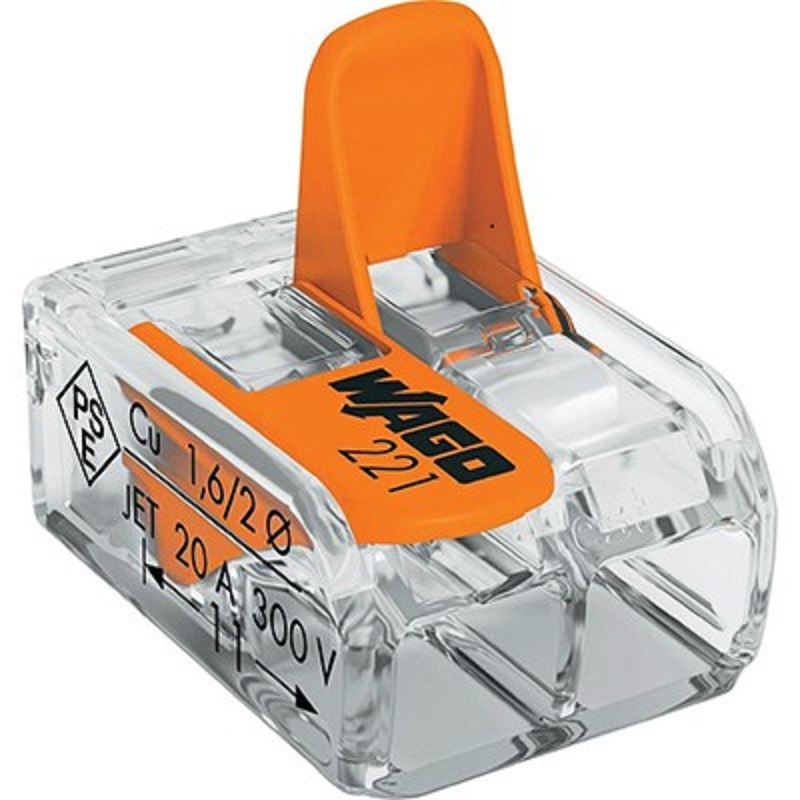 Conector WAGO 221-412 Slim 2X4mm² - Instalare Rapidă, Fiabilă și Compactă pentru Conductoare Solide și Torsadate [1]