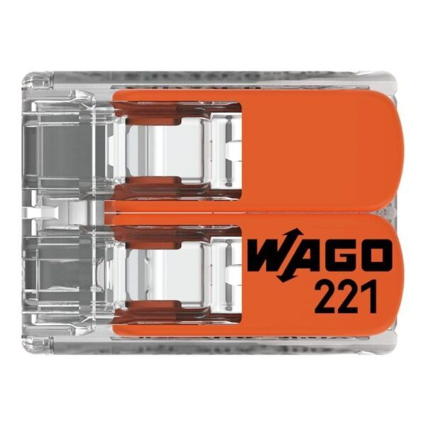 Conector WAGO 221-412 Slim 2X4mm² - Instalare Rapidă, Fiabilă și Compactă pentru Conductoare Solide și Torsadate [3]