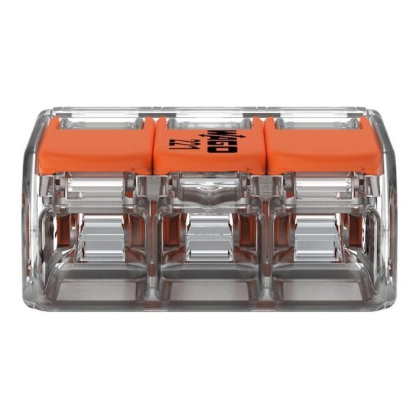 Conector WAGO 221-413 Slim 3X4mm², Fiabil, Compact, Cu Pârghie, Testare Ușoară, 32A, 450V, Pentru Instalații Electrice Profesionale [3]