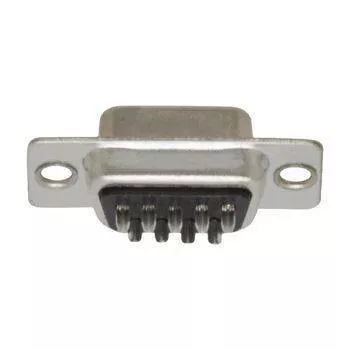 Conector SUB-D SERIAL RS232 9 pini Mama, Metal, Argintiu, Pentru Lipire, D-Connector, Conexiune Sasiu sau Agățare [5]
