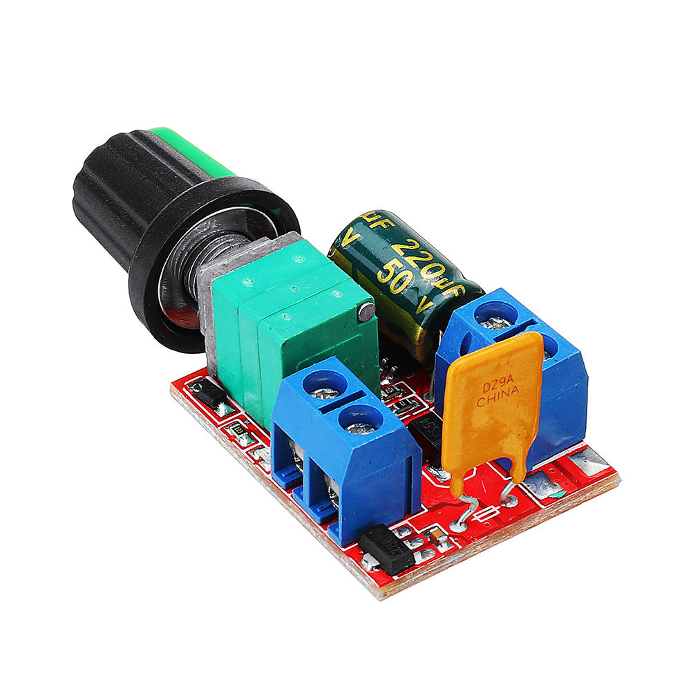 Controler de Viteză Motor 90W 5-28VDC, Driver PWM 5A, Reglabil, pentru Motoare DC [2]