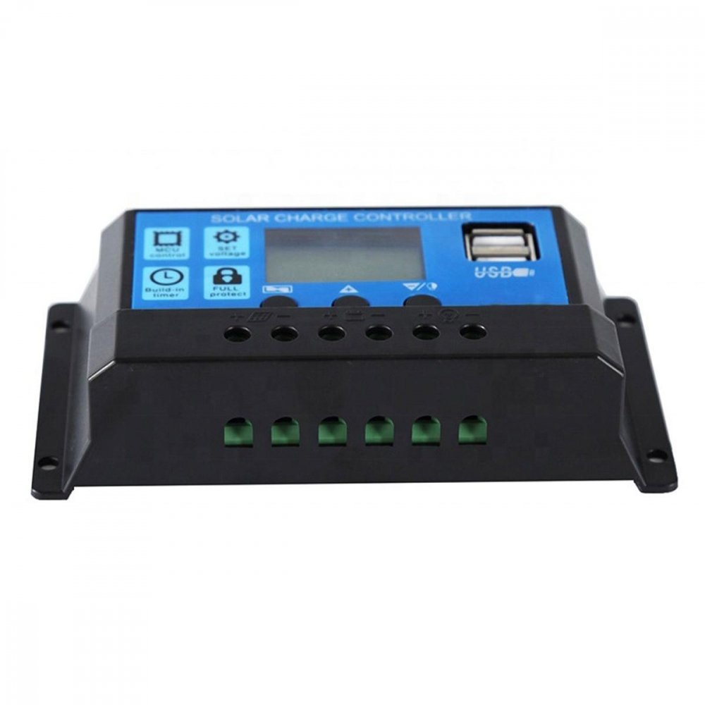 Controler de Încărcare Solar 30A, 12-24V, USB Dual, PWM, Ecran LCD, Protecție, Ușor de Instalalt [5]