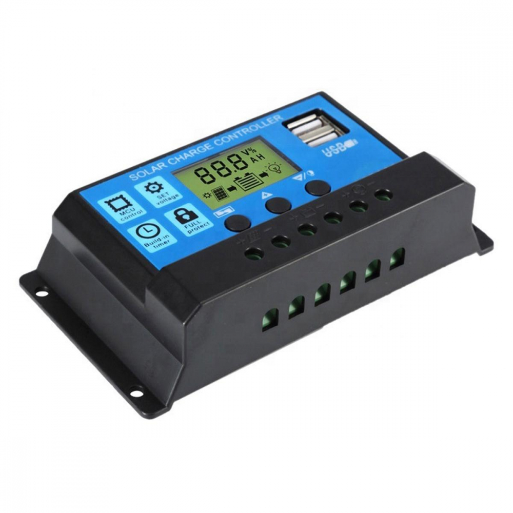 Controler de Încărcare Solar 30A, 12-24V, USB Dual, PWM, Ecran LCD, Protecție, Ușor de Instalalt [3]