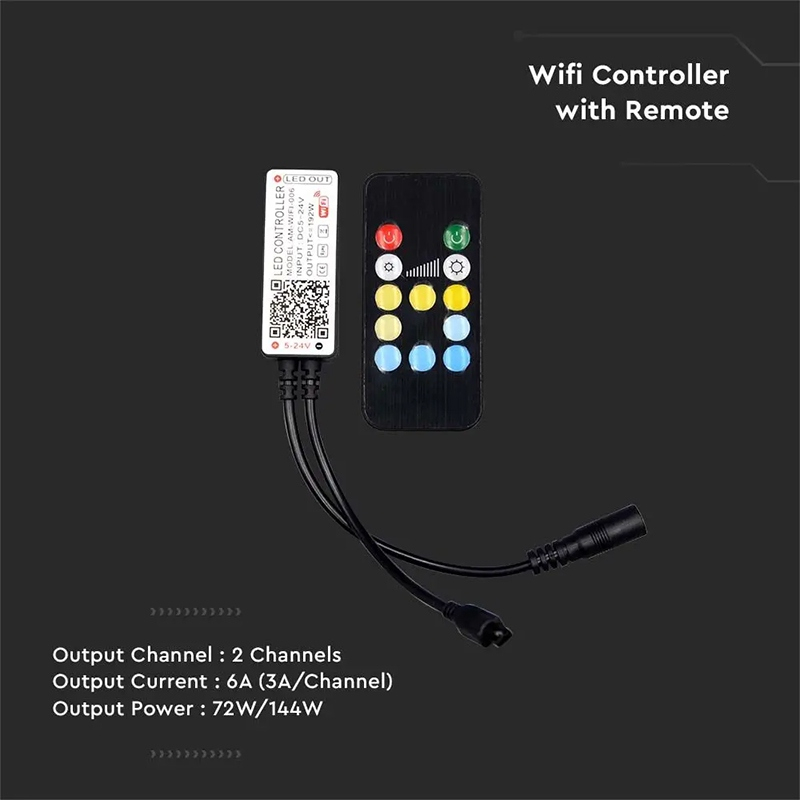 Controller banda LED 3IN1 WI-FI RGB 24 butoane V-TAC SKU-2902 – IoElectronice.ro [4]