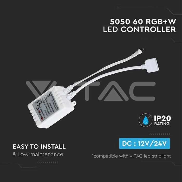 Controller LED RGB+White 12V V-TAC SKU-2159 – Control Precise pentru Banda LED RGB și Alb [6]