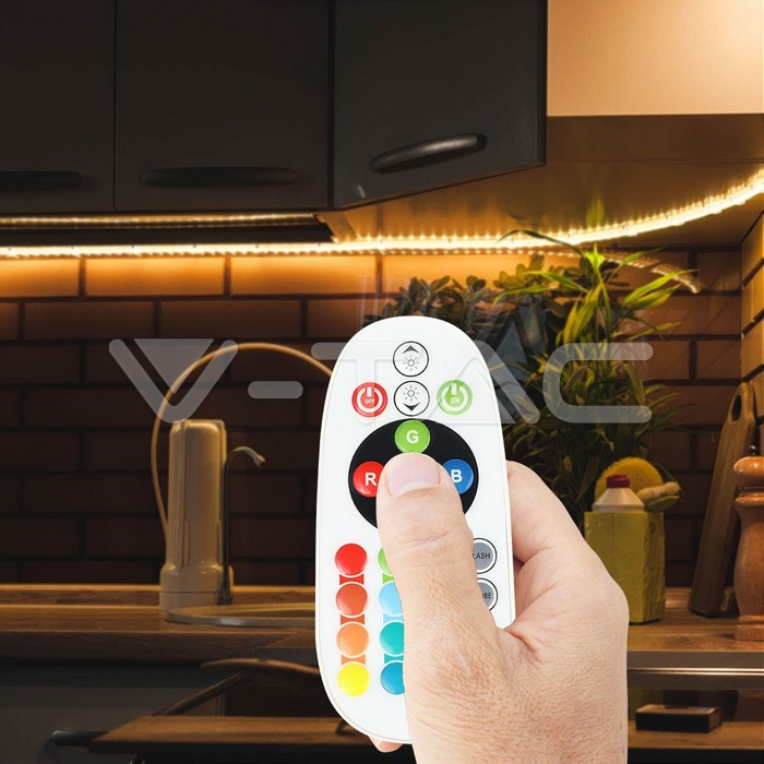 Controller LED RGB 24 butoane 12V/6A 24V/72W V-TAC – IoElectronice.ro [4]