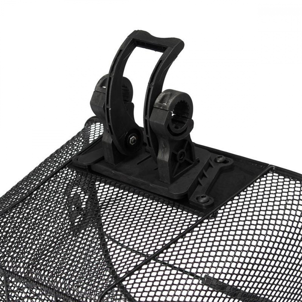 Cos metalic pentru bicicletă negru cu mâner, montare rapidă CLICK, încăpător și compatibil pentru modele 20-28" [6]
