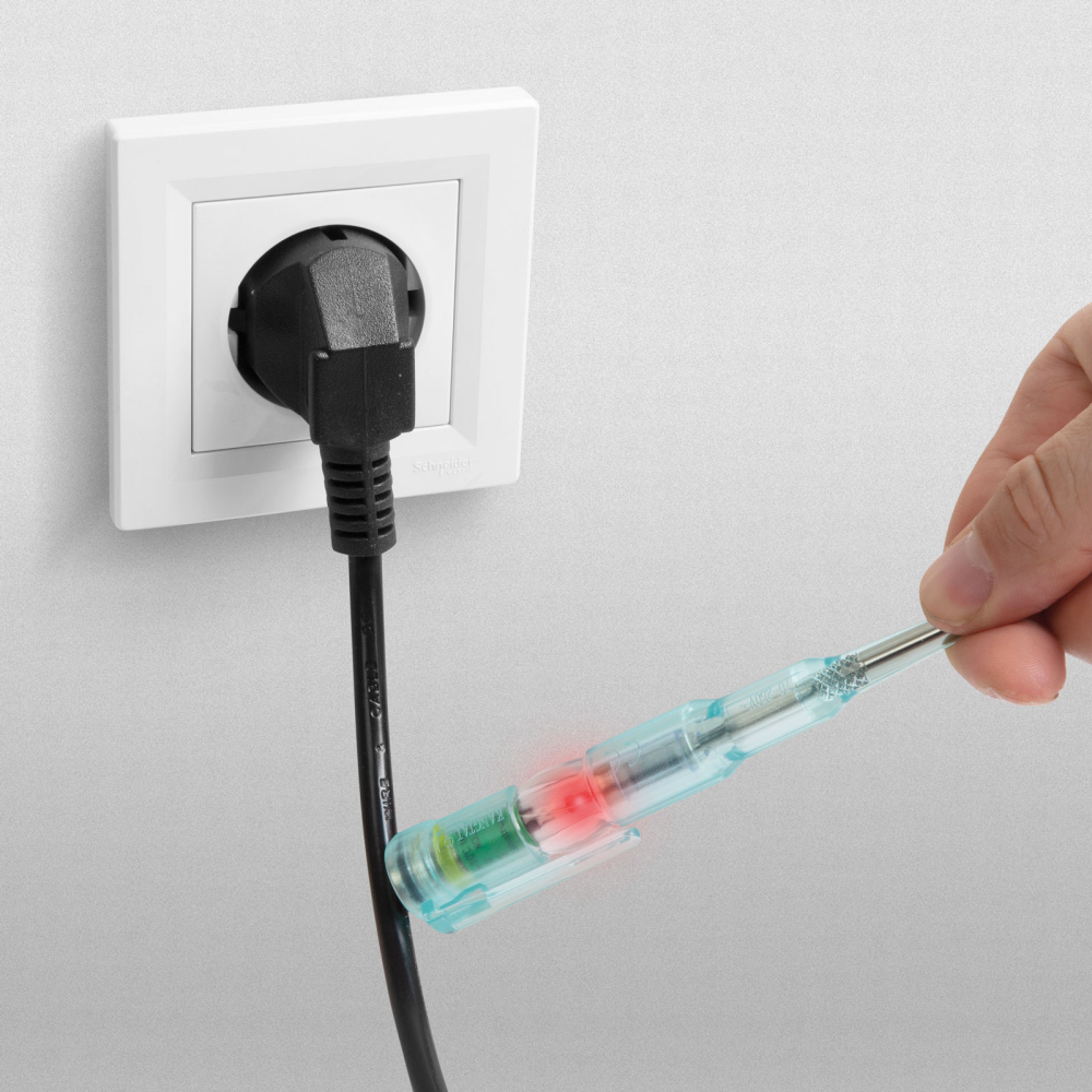 Detector de tensiune fără contact cu LED roșu, 70-250VAC, alimentare baterie MAXWELL, sigur și rapid [3]