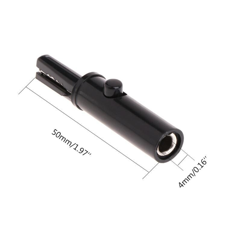 Crocodil 51 mm total izolat banana pentru multimetru 1buc roșu sau negru – IoElectronice.ro [3]