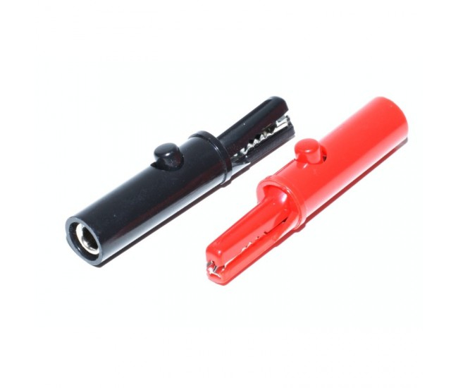 Crocodil 51 mm total izolat banana pentru multimetru 1buc roșu sau negru – IoElectronice.ro [2]