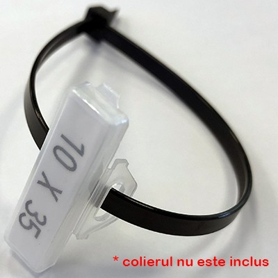 Eticheta 10x35mm capac transparent suport prindere 062 129 111035 [2]