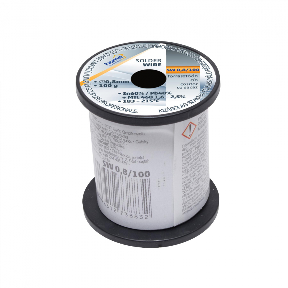 Fludor cositor cu sacaz 0.8mm 100g SN/PB 60/40, flux HOME – Lipire profesională de înaltă calitate [1]