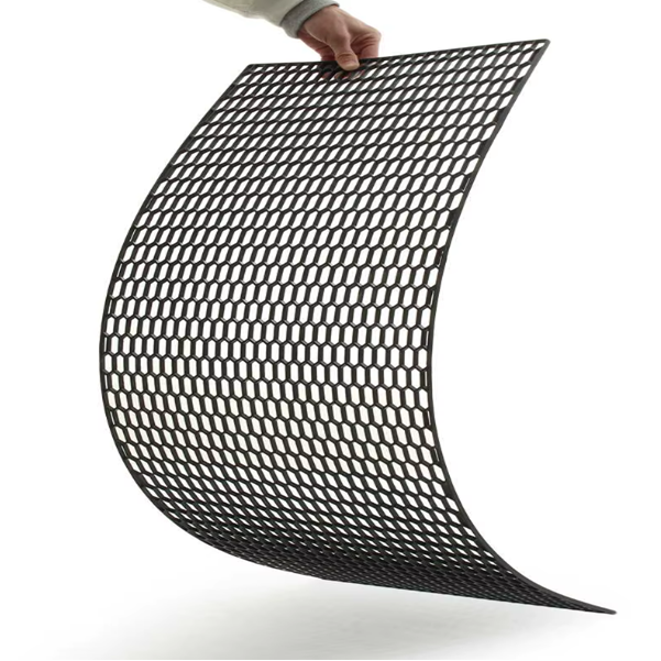 Grilă de aer tuning Honey Comb 120x40cm, model fagure, decupabil, negru, ochiuri 10x10mm [3]