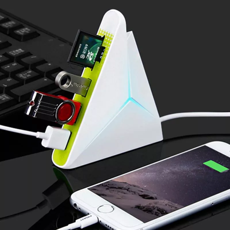 HUB USB 2.0 cu 3 Porturi și Card Reader Omega - Viteză, Compatibilitate și Plug & Play [2]