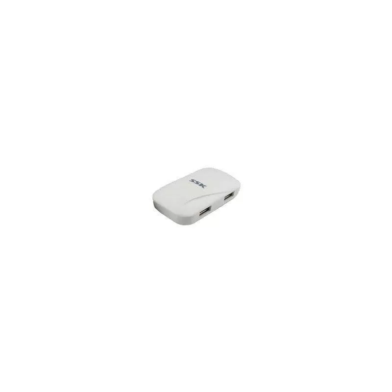 Hub USB 2.0 4 porturi alb SSK SHU037 – Transfer rapid, plug and play, protecții integrate [1]