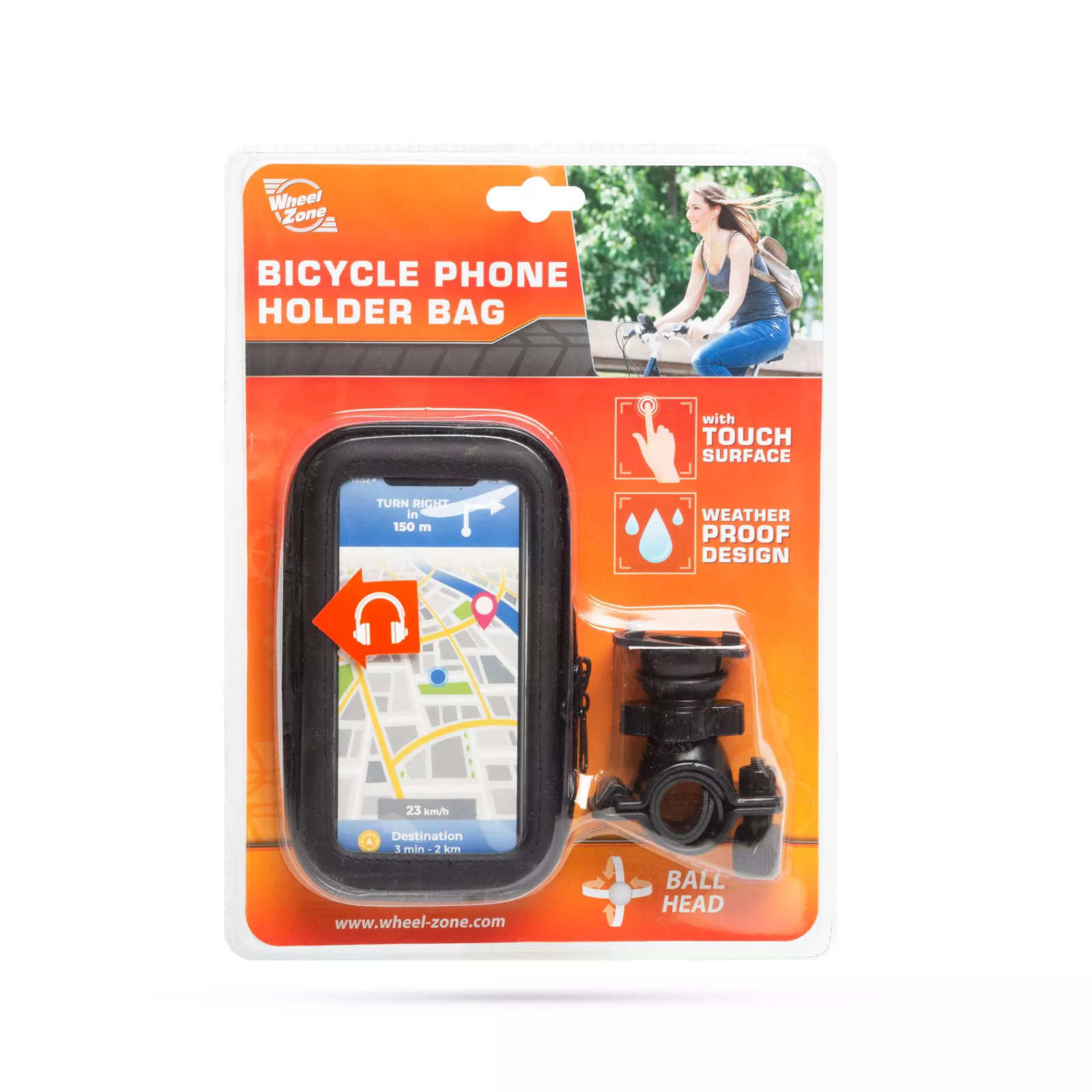 Husa pentru telefon pe biciclete, rezistentă la intemperii, compatibilă cu ecrane până la 5.5" și rotire 360° [3]