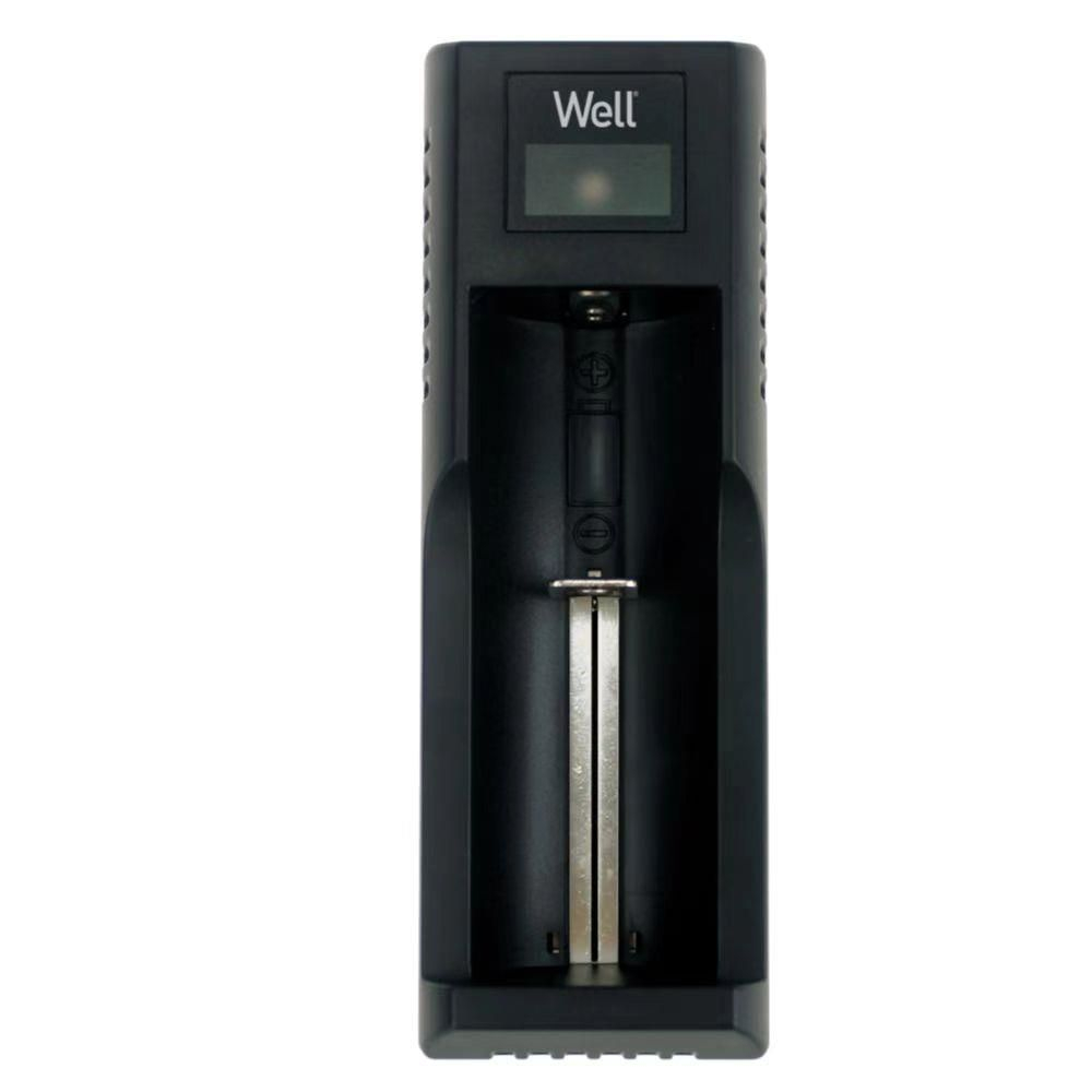 Încărcător acumulatori litiu-ion 1 canal USB, compatibil 10400-26650, protecție și indicator LED [1]
