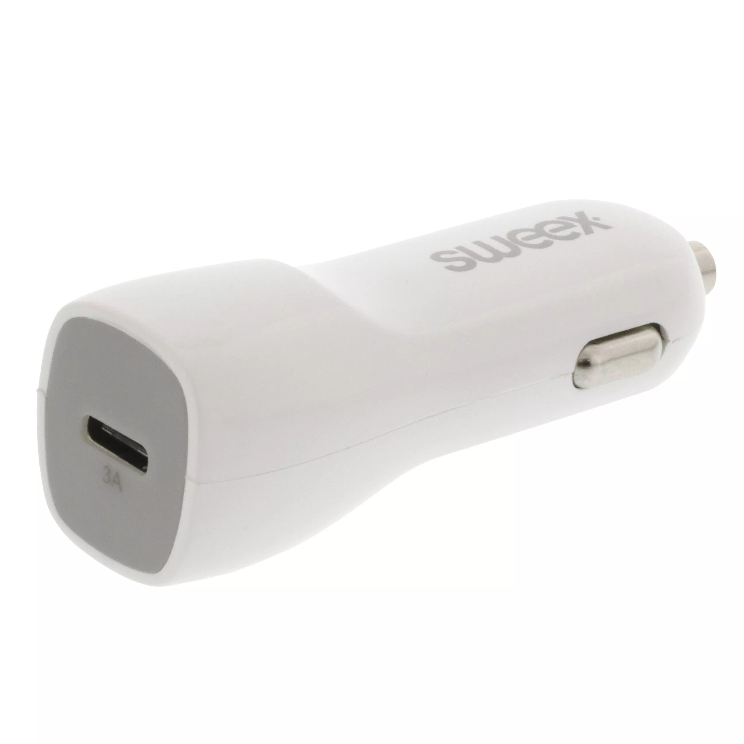 Încărcător auto USB Type C 3A alb Sweex – IoElectronice.ro [1]