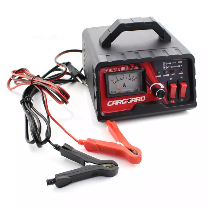 Încărcător baterie auto 6-12V 10A CARGUARD – Redresor cu protecții multiple și compatibil cu toate tipurile de baterii [1]