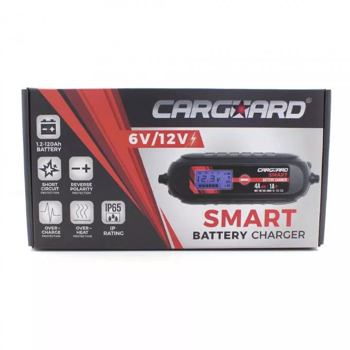 Încărcător Auto Inteligent Carguard 6V-12V, Protecții Multiple, LCD, 120Ah, Compatibil Baterii GEL, AGM, MF [5]