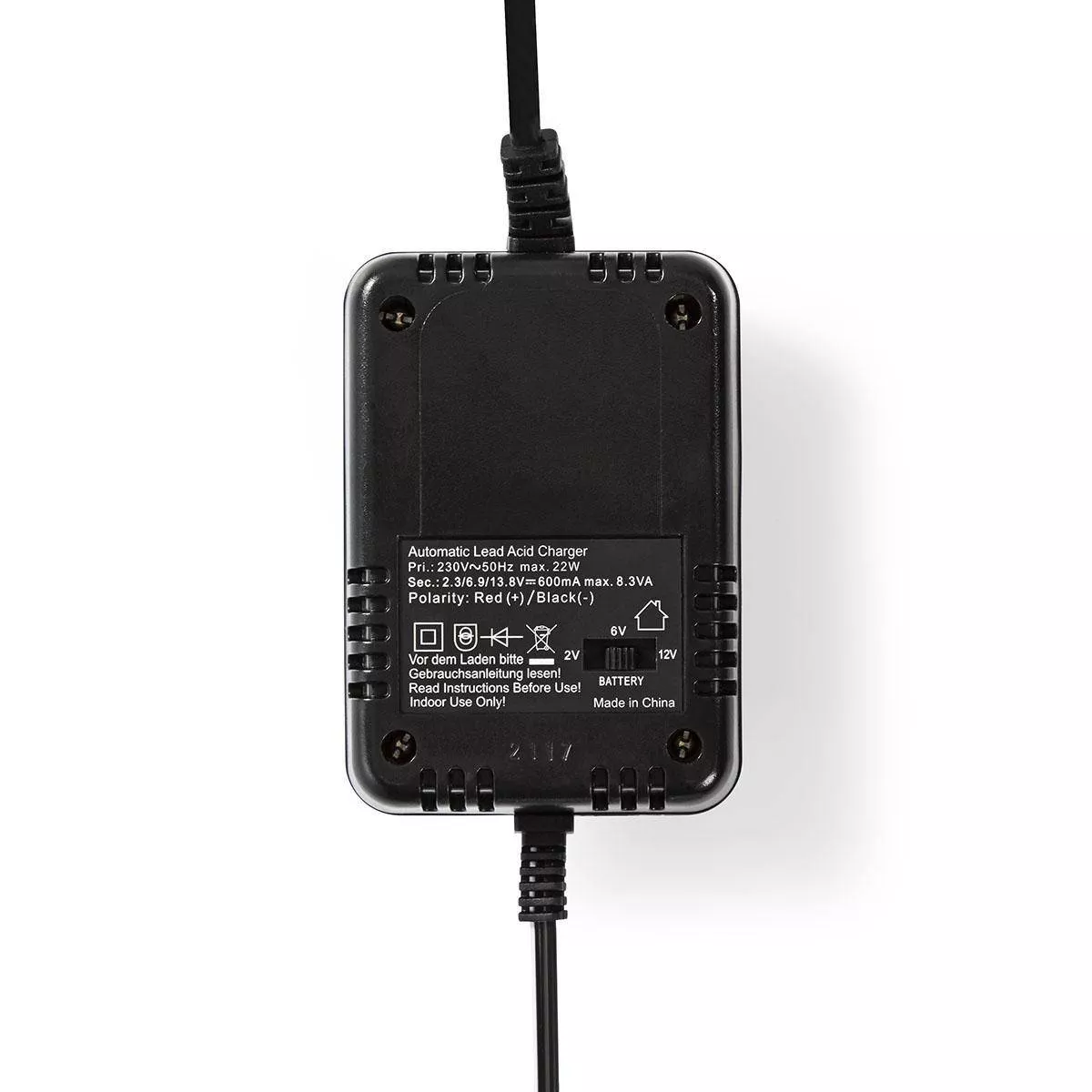 Încărcător pentru acumulatori plumb acid 2V, 6V, 12V Nedis – Protecție automată și compatibilitate universală [4]