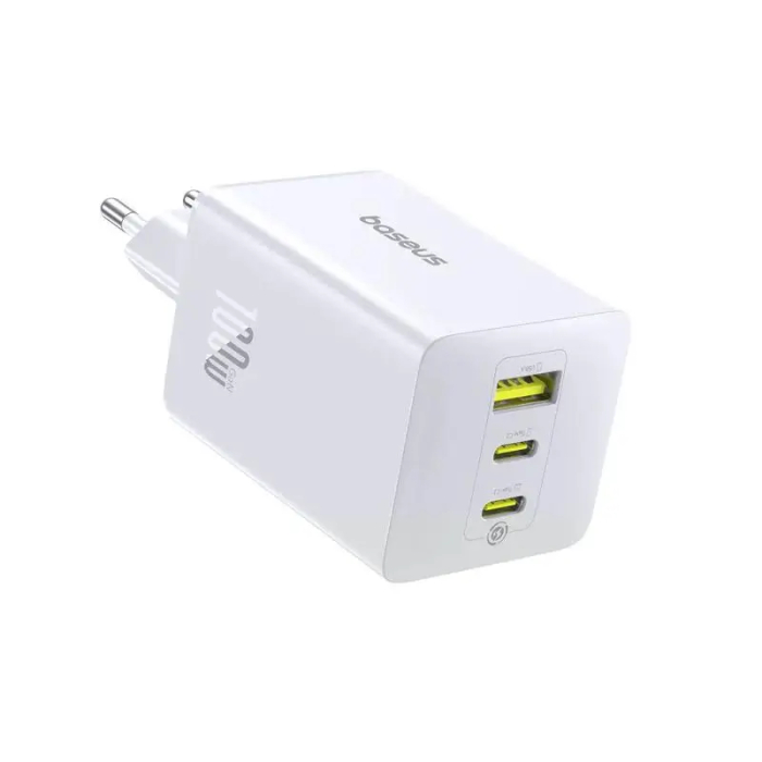 Încărcător rețea Baseus EnerFill FE11, 100W, 2x USB Type-C, 1x USB A, alb, Quick Charge 3.0, Euro CEE 7/16 [3]