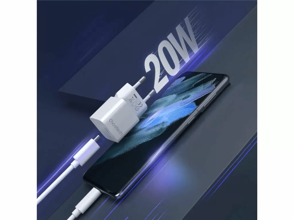 Încărcător rețea Choetech 1x USB TYPE C PD 20W alb PD5010-EU-WH – IoElectronice.ro [4]