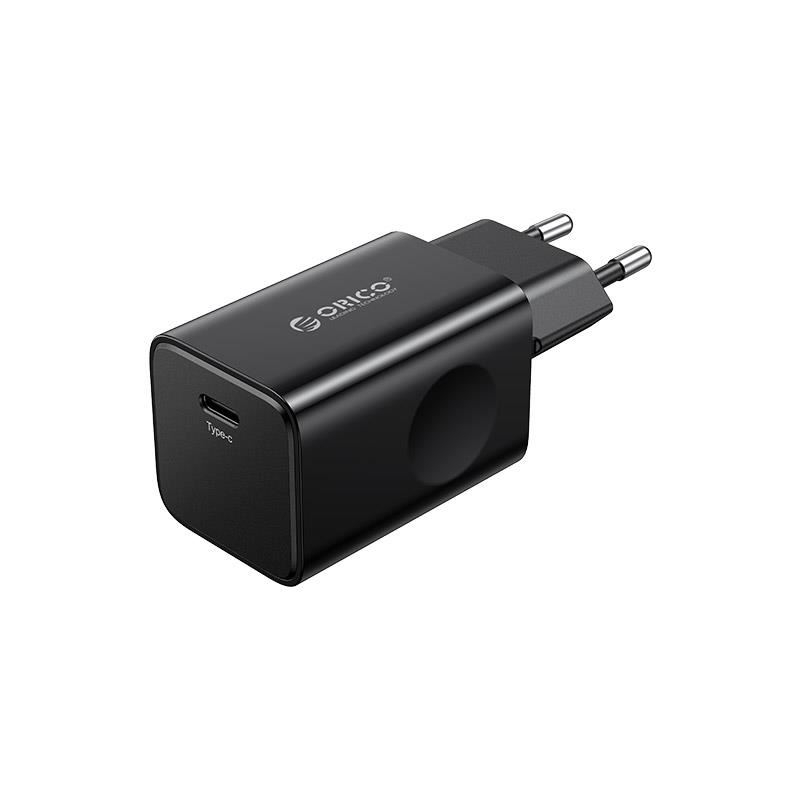 Încărcător rețea Orico PT30-C USB TYPE C QC3.0 30W negru PT30-C-EU-BK – IoElectronice.ro [1]
