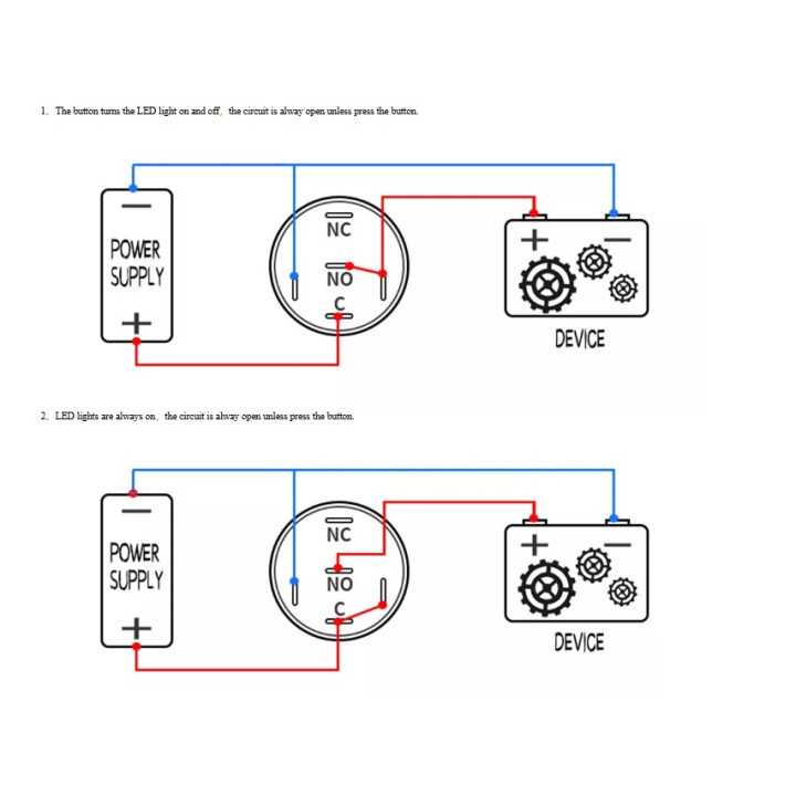 Întrerupător buton SW 3 OFF-(ON) fără reținere metal 19mm 12-24V LED albastru – IoElectronice.ro [5]