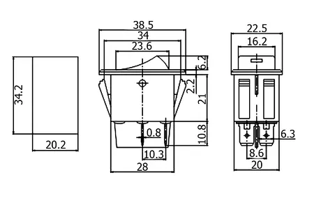 Întrerupător cu bec pentru far auto ASW-17 ON-OFF 4 pini 12V 35A cu reținere – IoElectronice.ro [2]