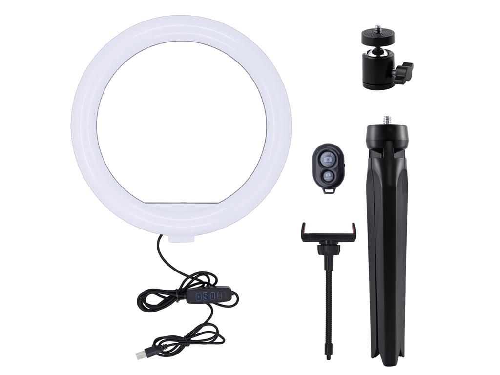 Lampa circulară Well 10" cu trepied, masă și telecomandă - IoElectronice.ro [3]