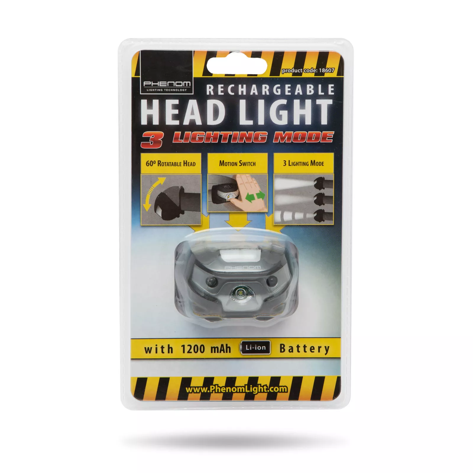 Lampa de cap COB LED 120lm acumulator Li-Ion 1200mAh PHENOM, 24 luni garanție persoane fizice [3]