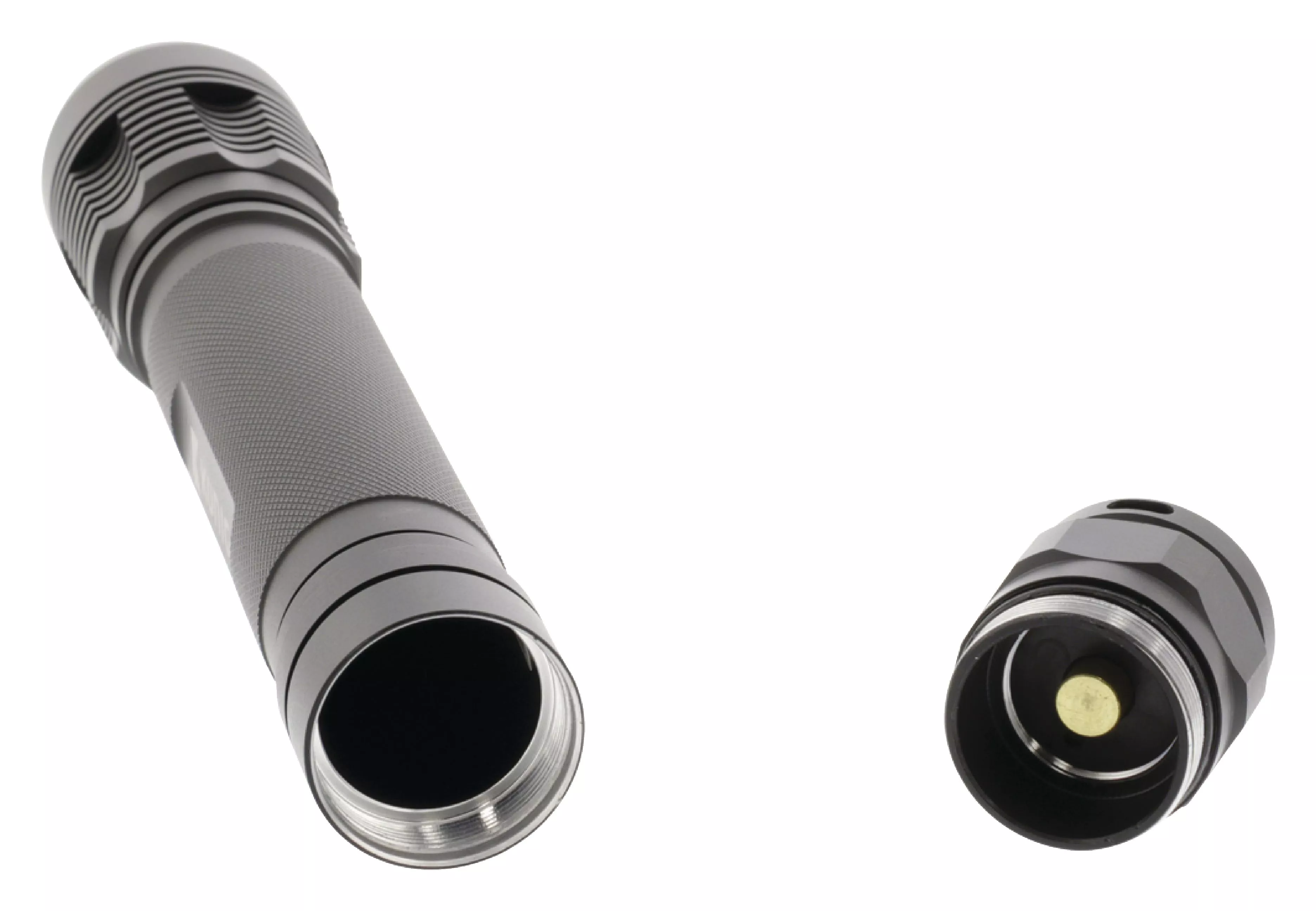 Lanterna cu carcasa din aluminiu neagra LED 10W Baterie tip C R14 Konig – IoElectronice.ro [5]