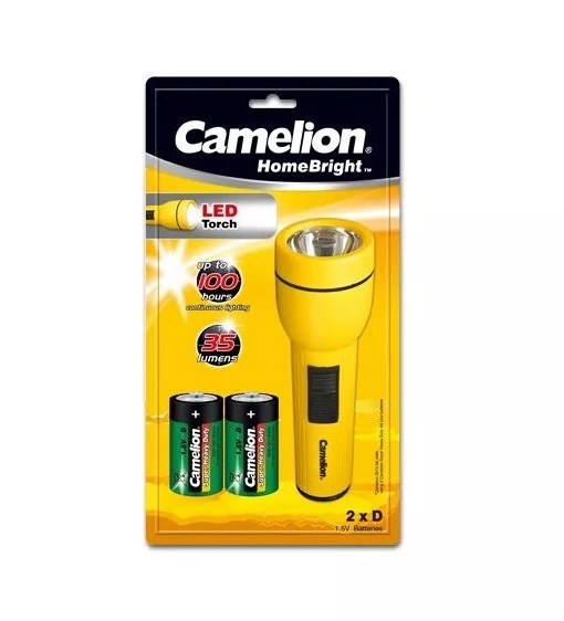 Lanterna de Mână cu LED 35lm, 2x D R20, Rezistentă la Șocuri, Ideală pentru Camping, Pescuit și Uz Casnic [1]